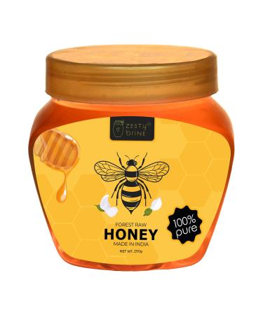 Zesty Brine 100% Pure Indian Forest Honey Daily Wellness Support Rich Cream with No Sugar Organic Honey (250g)