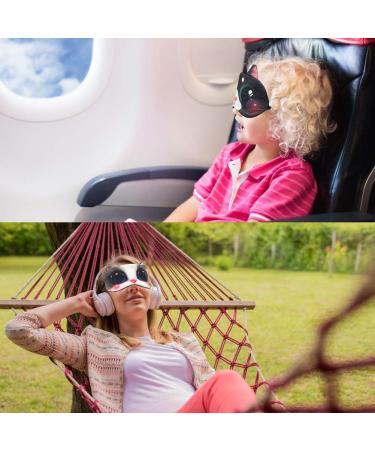 Animal Sleep Mask Eye Sleeping Mask Soft Funny Blindfold Tphon 3D Blcokout Eye Cover Cute Cat Dog Kids Eye Mask for Travel Shift Work Games Naps 10 Pack 04 Cat Dog*10 - Buy Online on GoSupps.com