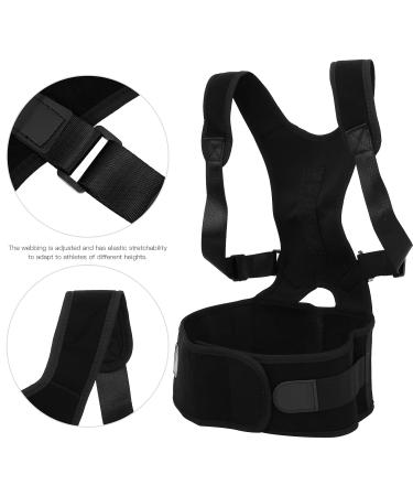Posture Corrector - Neoprene Adult Magnetic Back Shoulder Belt for Kyphosis & Lumbar Support | Strength Training Aid - Buy Online on GoSupps.com