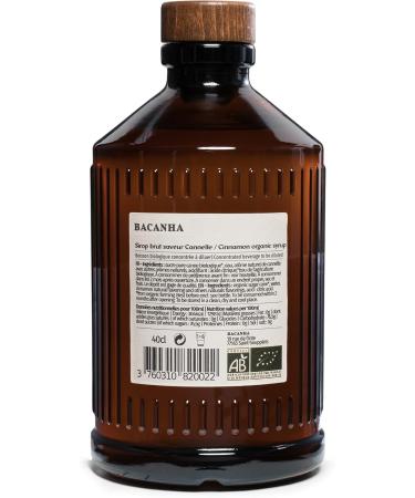 BACANHA - Organic and Raw Syrup - Cinnamon Syrup - For Coffee Latte Tea and Cocktail - 400 mL - Buy Online on GoSupps.com