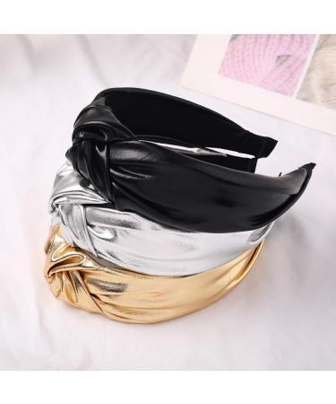 MHDGG Glitter Knot Turban Headband for Women - Yellow - Buy Online on GoSupps.com