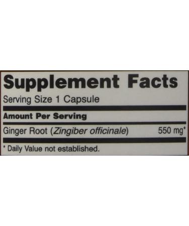 Now Foods Ginger Root 550 mg - 100 Vegan Capsules for Digestive Health - Buy Online on GoSupps.com