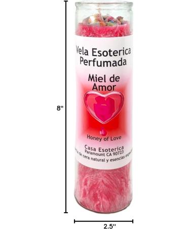 Honey of Love Palm Wax Spell Candle - Pink | Vela Casa Esoterica Perfumada - Enhance Spiritual Intentions - Buy Online on GoSupps.com