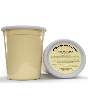 2lb Raw Cocoa Butter Unrefined - 100% Natural for Skin, Body & Hair Care - Reduces Fine Lines & Wrinkles - Ideal for DIY Lotions & Creams - Eczema & Psoriasis Relief - 32 oz (Pack of 1) - Buy Online on GoSupps.com