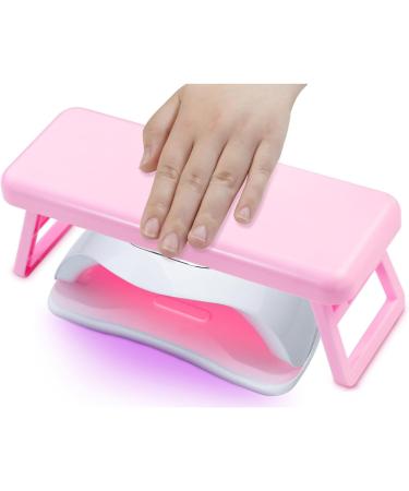 Nail Arm Rest Hand Cushion PU Leather Nail Cushion Foldable Nail Armrest Cushion For Beauty Salons And Home Manicure Foldable Nail Hand Cushion Nail Arm Rest Pu Leather Nail Hand Rest For Home Use Pink - Buy Online on GoSupps.com
