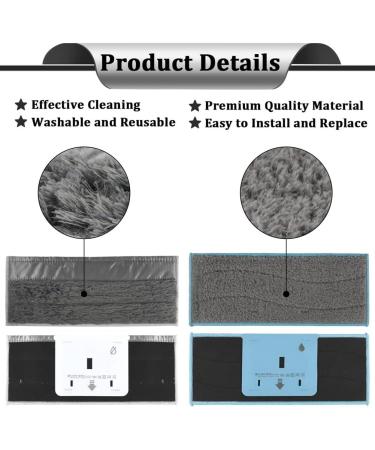 Plumflex Replacements 4Pcs Washable Wet Mopping Pads for Jet M6 and 2Pcs Dry Mopping Pads for Jet M6 - Buy Online on GoSupps.com