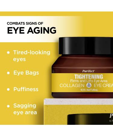 Purifect Tightening Collagen Eye Cream Anti-Aging Eye Cream Helps Firm and Lift Eye Area With Collagen Blend and Botanical Extracts to Tighten Under-Eye Area 30ml - Buy Online on GoSupps.com