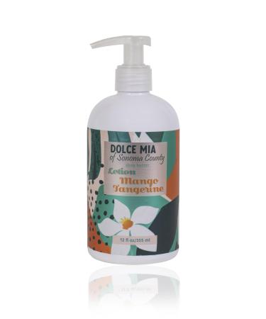 Dolce Mia | Shea Butter Lotion | Mango Tangerine | Organic Botanicals | Hypoalergenic | Vegan and Cruelty Free | 12 oz