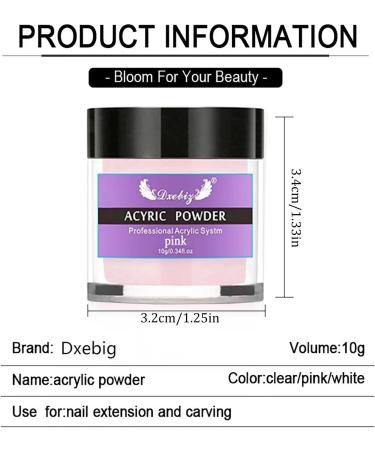 Acrylic Powder and Liquid Set | White Clear Nail Powder Kit Acrylic Nail Extension Professional Acrylic Kit for Beginners/v - Buy Online on GoSupps.com