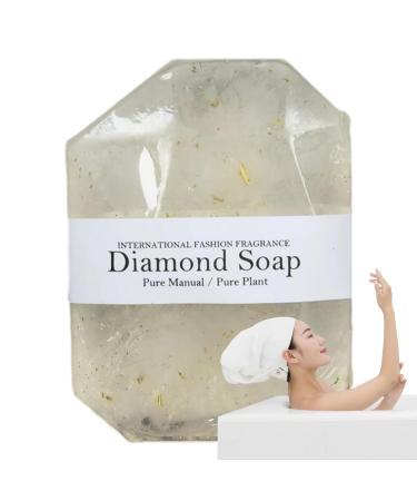 Savon fait main aux pierres pr cieuses savon aux pierres pr cieuses | Savon en barre hydratant naturel avec feuille d or Hydratant nettoyant savon parfum aide adoucir la peau s che savon Troonz Jasmin dor