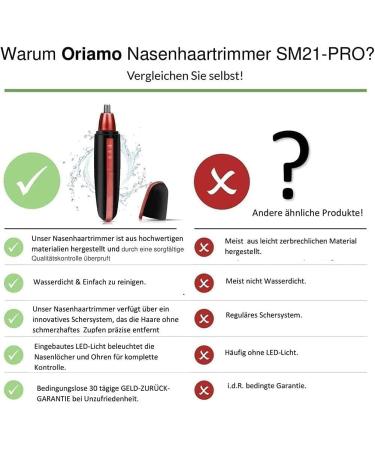 Nose Hair & Eyebrow Trimmer for Men - Waterproof Painless Easy to Clean Portable Battery Operated (Black - Buy Online on GoSupps.com