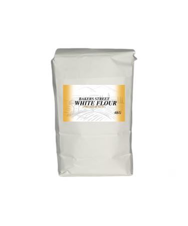 Bakers Street | Standard Quality No. 01 | White Flour 2X4Kg (8Kg) | For Bread and Bakery | Perfect for Bread Making