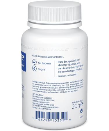 Buy Pure Encapsulations Reduced Glutathione - 60 Vegan Capsules | Premium Antioxidant Supplement for Immune Support & Wellness - International Shipping Available - Buy Online on GoSupps.com