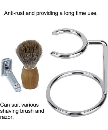 Dekaim Brush Stand - Premium Stainless Steel Razor Stand & Men's Shaving Brush Holder for Home Salon & Travel Use - Buy Online on GoSupps.com