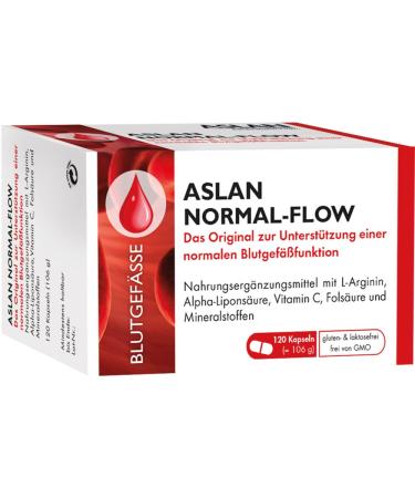 Aslan Normal Flow-Dietary supplements with 2 500 mg L-arginine zinc folic acid.Supports the normal testosterone level 1 month cure red