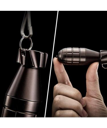 Waterproof Keychain Pill Case with Glass Breaker - EDC Gadget Storage for Travel & Outdoor Survival - Buy Online on GoSupps.com