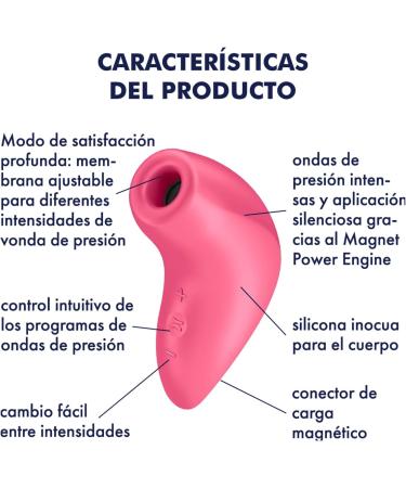 Satisfyer Magnetic Deep Pulse - Air Pulse Technology | 11 Intensities | 4D Satisfaction | Waterproof & Rechargeable | Skin-Friendly Silicone (Pink - Buy Online on GoSupps.com