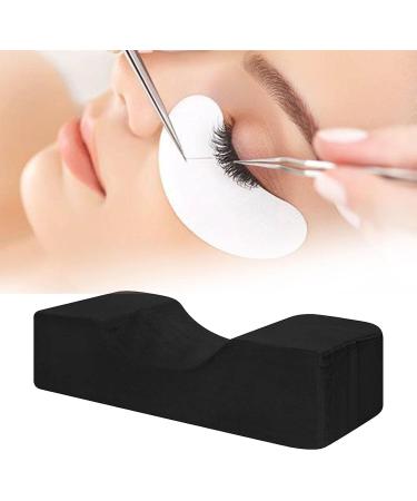 Muslates Eyelash Extension Pillow - Ergonomic U-Shaped Neck Support | Memory Foam Beauty Salon Pillow | Ideal for Eyelash Extensions - Black - Buy Online on GoSupps.com
