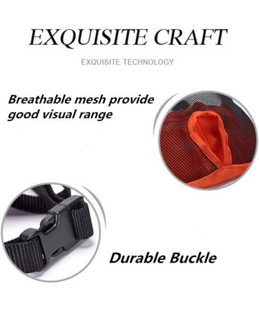 Jyhy Adjustable Short Snout Dog Muzzle - Breathable Mesh for Bulldogs | XL (46-64 cm) - Ideal for Biting Chewing Barking & Training - Buy Online on GoSupps.com