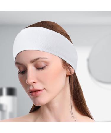 Lades Spa Headband - Adjustable Facial Women Makeup Hairband for Washing Face and Makeup - White - Buy Online on GoSupps.com