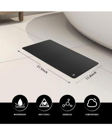 Grounding Mat Kit Earth Mat Grounding Pad for Computer Foot and Bed Grounded Foot Therapy Universal Computer Pad (11.8"X27.5") Improves Sleep Reduces Inflammation Pain and Anxiety - Buy Online on GoSupps.com