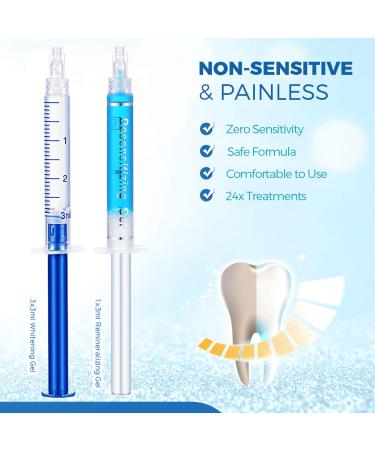 SINORIKO Teeth Whitening Kit - 6X LED Light, Fast 10 Min Results, 3 Whitening Gels, Remineralizing Gel, Home Teeth Whitener - Buy Online on GoSupps.com
