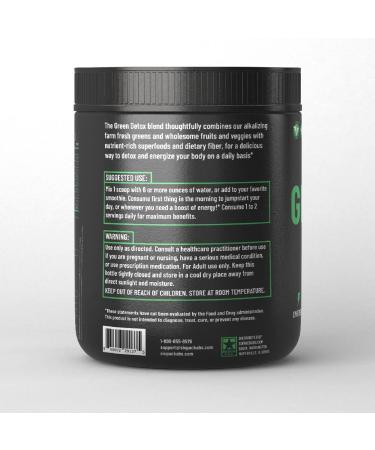 Green Detox Superfood Drink Mix - Sugar Free Vegan-Friendly - Apple Pie Flavor - Buy Online on GoSupps.com
