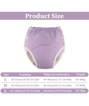 Incontinence Underwear for Men & Women | Waterproof Adjustable Leakproof Adult Diapers - Washable & Reusable Diaper Cover Size L - Buy Online on GoSupps.com