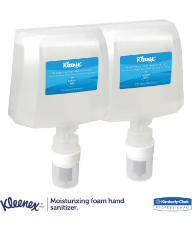 Kleenex 91590 Moisturizing Foam Hand Sanitizer Cucumber 1200ml - 2/Carton by Kimberly-Clark - Buy Online on GoSupps.com