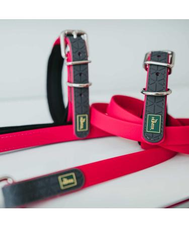 HUNTER Convenience Comfort Dog Collar - Durable Neoprene Plastic Material 55 ML Size - Raspberry | International Shipping Available - Buy Online on GoSupps.com