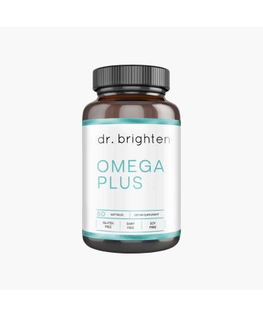 Dr. Brighten Omega Plus 1500 mg of EPA/DHA Non-GMO Fish Oil Supplement for Heart Brain and Immune System 60 Softgels 60 Count (Pack of 1)