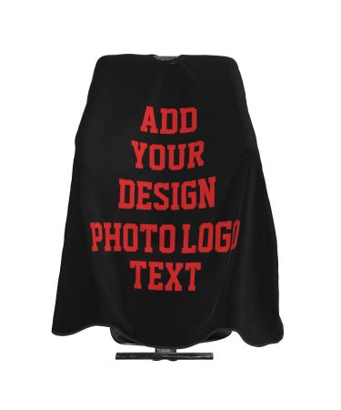 Personalized hairdressing cloak for men personalized hairdressing apron with their own logo photo text salon haircut cloak for home salon and hairdressing salon