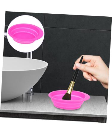 Angoily Cleaning Pad Makeup Brush Scrubber Pad Silicone Makeup Applicator Makeup Brush Cleaner Pad Cleaning Tools Portable Washing Tool Cosmetic Brush Fold Silica Gel Wash Bowl - Buy Online on GoSupps.com