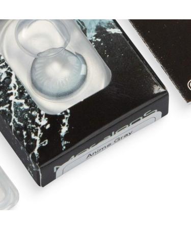Buy Colored Gray Contact Lenses | Anime Gray Circle Lenses for Cosplay | High Coverage & Free Lens Case - Buy Online on GoSupps.com