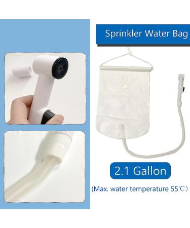 Bedside Shower System with Water Bag 2.5 Gallons - Set of 6 | Easy & Safe Bathing for Disabled and Elderly - Buy Online on GoSupps.com