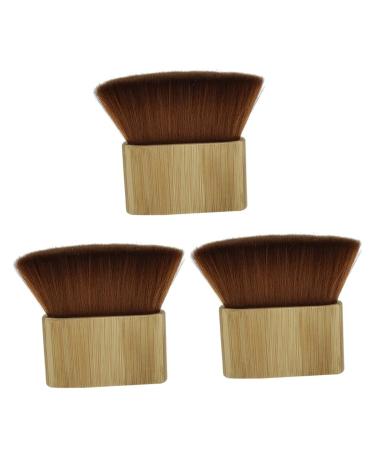 Mobestech 3st hairdresser Staub brush shaving brush made of hairdresser neck brush Staub brush for the face cleaning devices Salon Salon Razor T-tool bamboo hair removal hairdressing tools