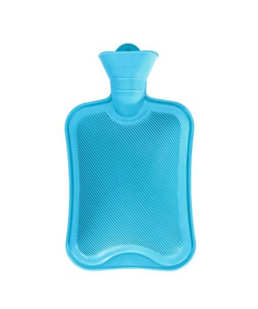 Heat bottle without cover 2L large opening safe and durable natural rubber bed bottle for children and adults gifts for women (blue) - Buy Online on GoSupps.com