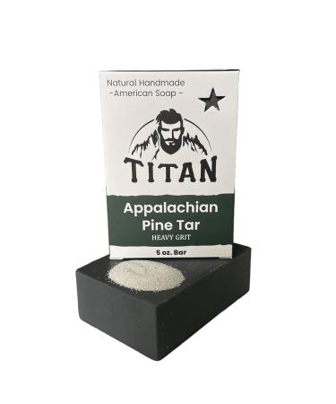 TITAN Natural Bar Soap for Men - Handmade Cold Process Soap with Appalachian Pine Tar | All Natural Ingredients | 5 oz - Shop Internationally - Buy Online on GoSupps.com