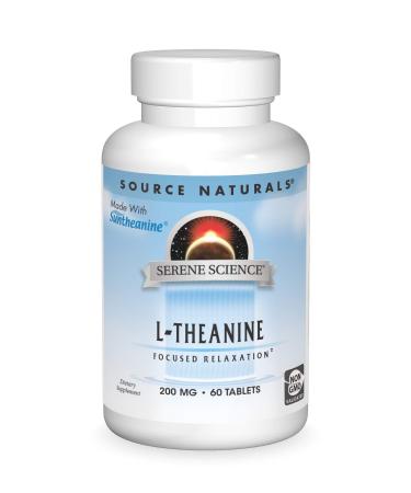 Source Naturals L-Theanine 200 mg 60 Tablets