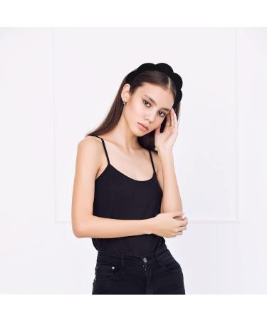 4 Pack Women's Spa Headbands for Shower, Makeup, and Skincare - Black, Blue, Pink, White - Buy Online on GoSupps.com
