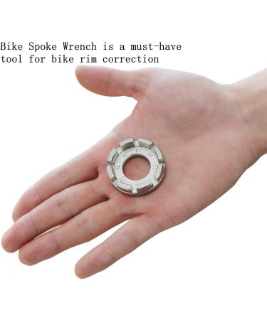 Goabroa Spoke Wrench - 8 Way Hard Steel Bike Rim Truing Tool for Bicycle Wheel Tension Adjustment - Buy Online on GoSupps.com