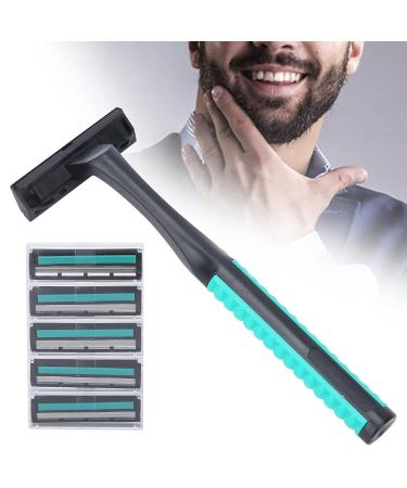 Professional Stainless Steel Safety Razor for Men - Manual Shaver with Double Layer Blades & Shaving Cream - Buy Online on GoSupps.com