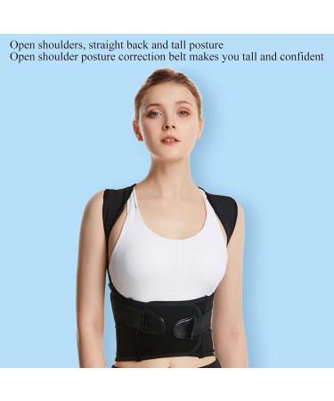 Back Posture Corrector Belt for Men & Women | Adjustable Orthopedic Corset for Scoliosis & Hunchback | Pain Relief Support Vest - Large Black - Buy Online on GoSupps.com