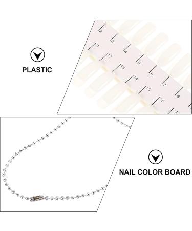 FRCOLOR 6 Sheets Nail Nail Display Tips Nail Color Plates Nail Art Display Chart Nail Diy Accessory Nail Tips Color Chart Graphics Card White Manicure Plastic Material - Buy Online on GoSupps.com