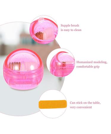 Lurrose Nail Brushes Mini Drill Bit Cleaner Box - Nail Art Boring Head Brush Cleaning Case & Polishing Manicure Tool (2 Pieces) - Buy Online on GoSupps.com