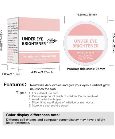  Generisch Under-Eye Highlighter - Under-Eye Makeup Concealer - 10g - Face Concealer - Creamy Coverage - Nourishing Eye Cream - Daily Cosmetic for a Radiant Glow - Buy Online on GoSupps.com