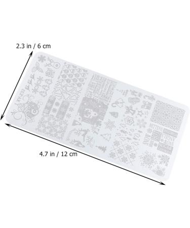 Lurrose 7-Piece Nail Stamping Set | Holiday Nail Art for Christmas & Halloween | DIY Stencils & Stainless Steel Plates - Buy Online on GoSupps.com