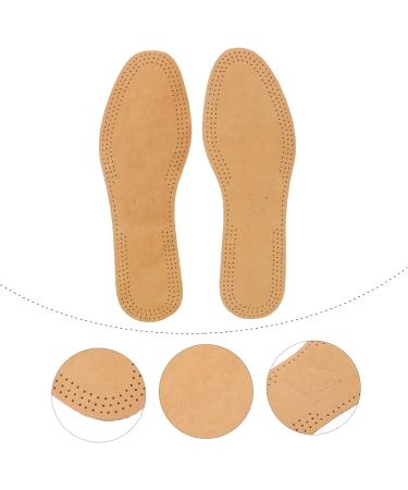 VALICLUD Breathable Brown Leather Shoe Insoles for Men - Thin Replacement Inserts (US 10-10.5 / EU 43-44) | Comfort & Odor Control - Buy Online on GoSupps.com