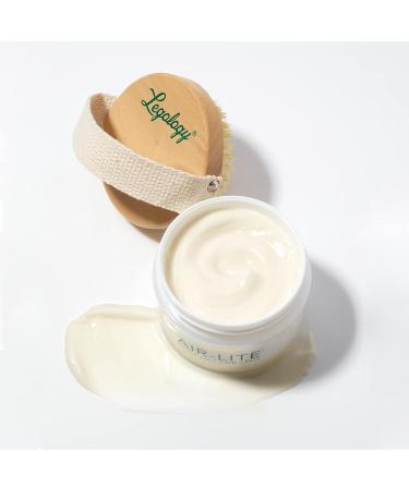 Daily Premium Skin Care Kit for Legs - Firming Cream & Exfoliating Body Brush for Contouring Lymphatic Drainage & Cellulite - Buy Online on GoSupps.com