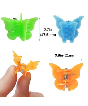 50 Pack Butterfly Hair Clips - Assorted Mini Hair Jaw Claw Clips for Girls, Women, Kids, Baby - Includes Box Package - Buy Online on GoSupps.com